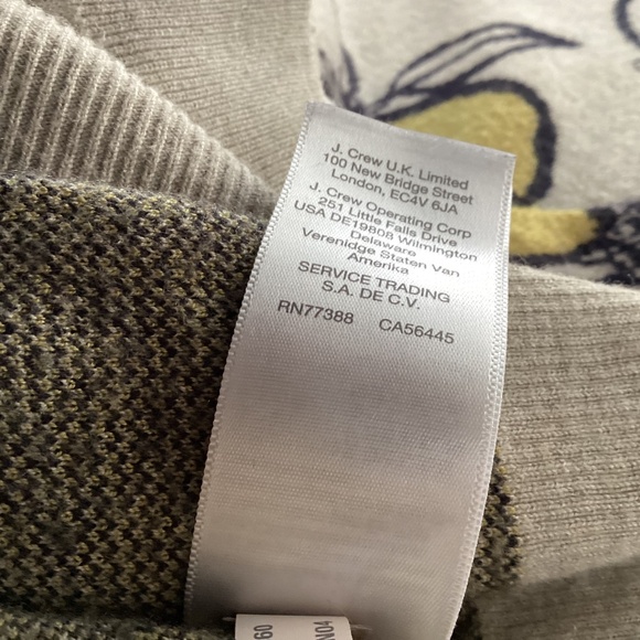 Madewell Tangerine Sketch Jacquard Pullover Sweater Heather Taupe Medium - Picture 12 of 13